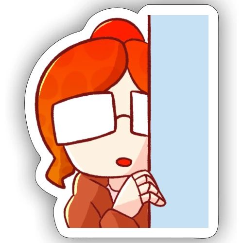 SquidHominid Peek emote - Sticker