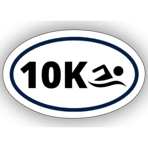 10K Swim Sticker - Sticker