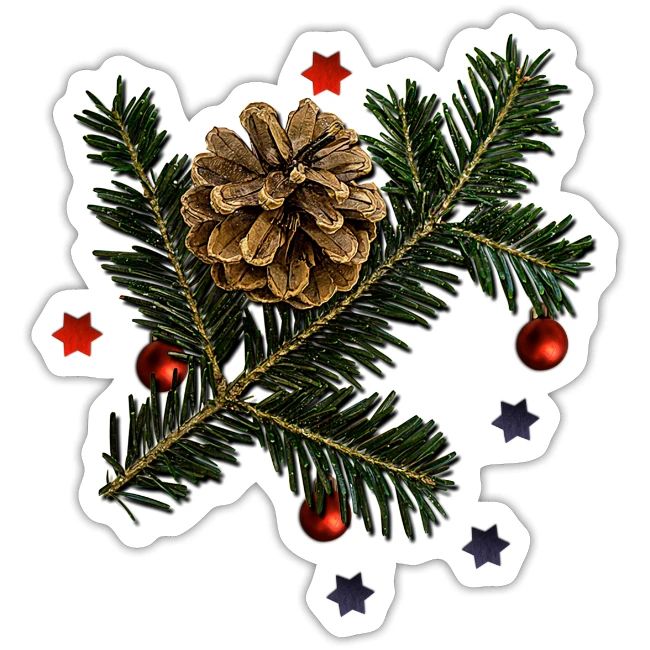 Christmas bare branch
