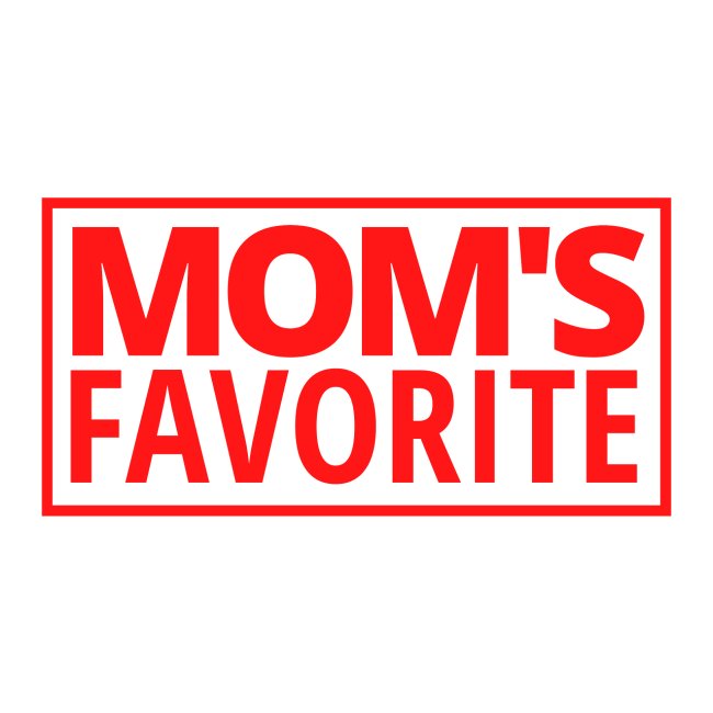 MOM'S FAVORITE (Red Square Logo)