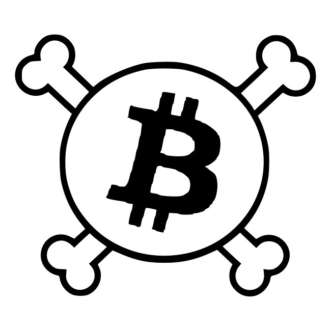 btc pirateflag jolly roger bitcoin pirate flag