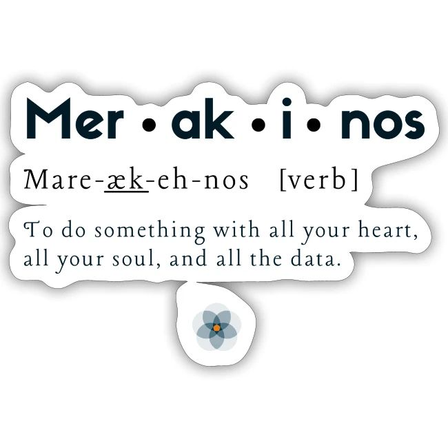 Merakinos definition with logo