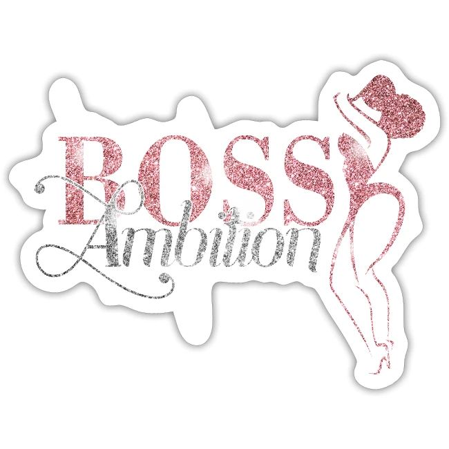 Women Boss Ambition Tshirt Glitter
