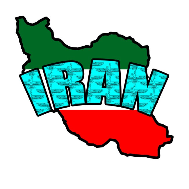 Iran Map Faravahar