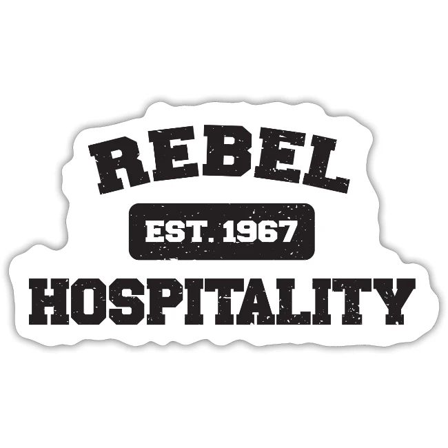 REBEL HOSPITALITY t shirt graphic