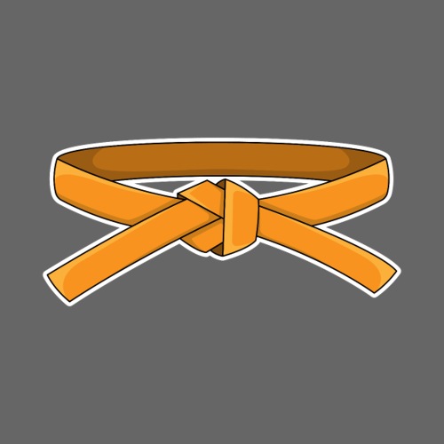 orange belt - Sticker