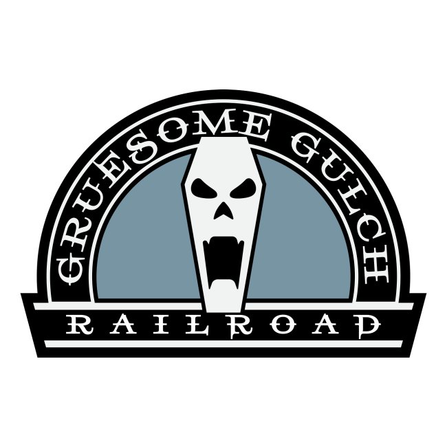 Gruesome Gulch Railroad Sticker