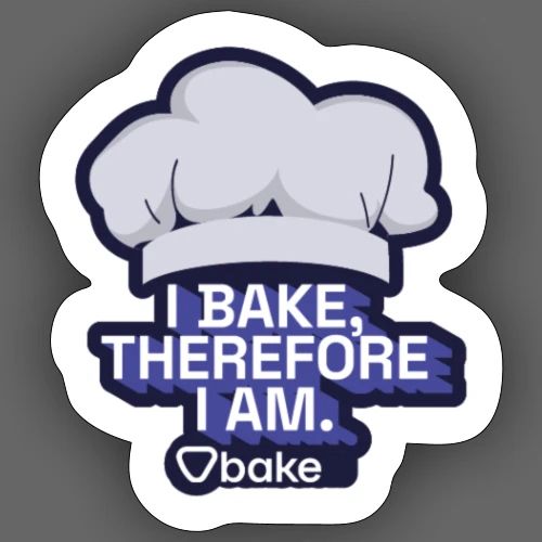 bake stickers - Bake it. Make it. Love it. - Sticker