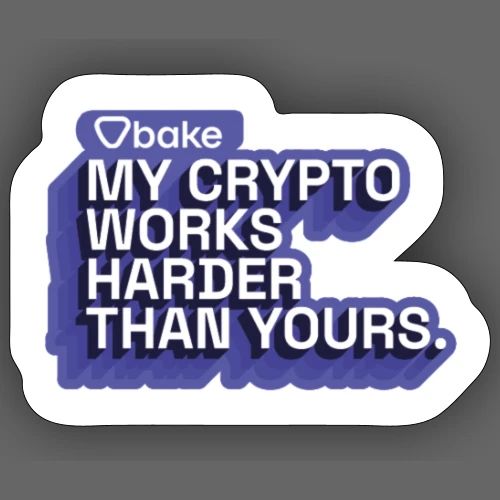 bake stickers - Bake it. Make it. Love it. - Sticker