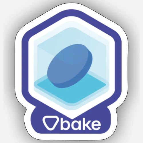 bake stickers - Bake it. Make it. Love it. - Sticker