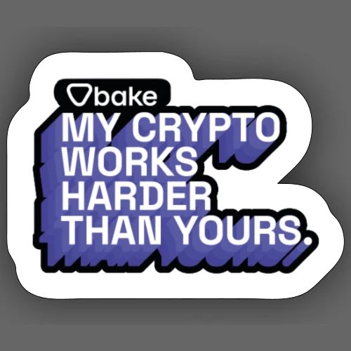 bake stickers - Bake it. Make it. Love it. - Sticker