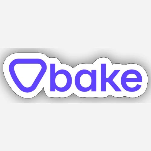 bake stickers - Bake it. Make it. Love it. - Sticker