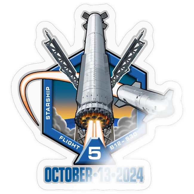 Starship Flight Test 5 - With Date