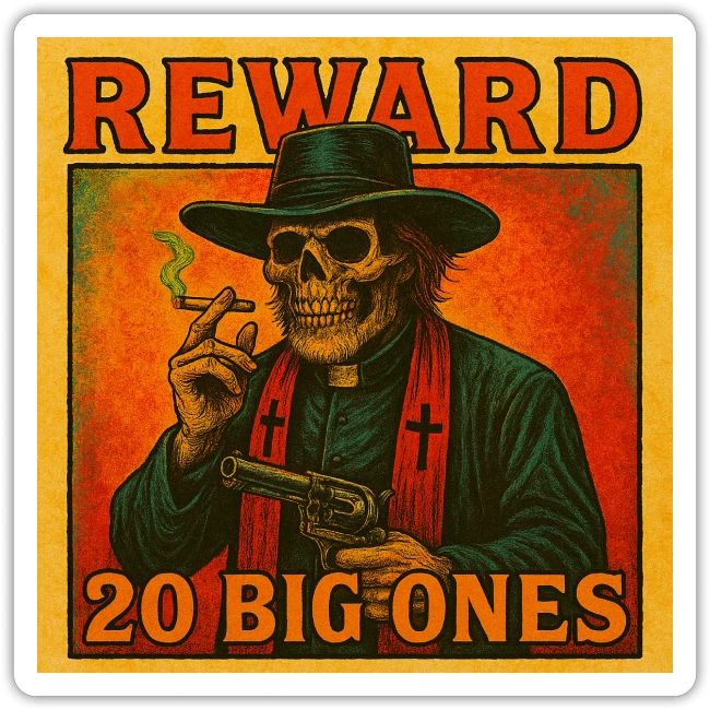 Outlaw Skull Reward Poster