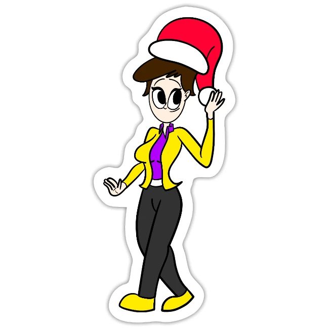 Dersy Wearing a Santa Hat