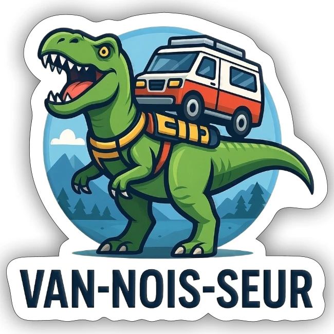 Green Dino Camper Van Design