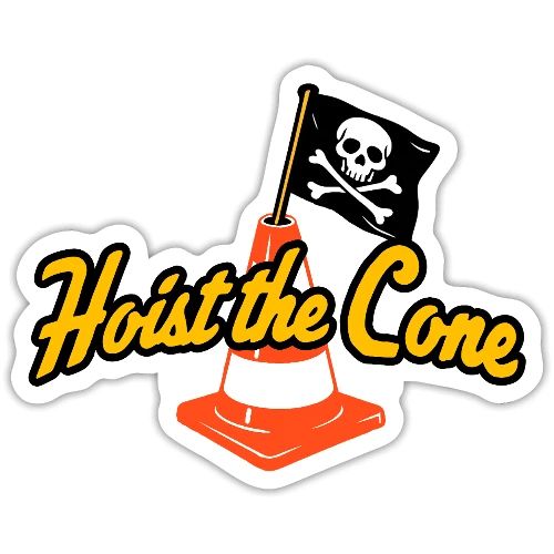 Hoist The Cone Sticker - Sticker
