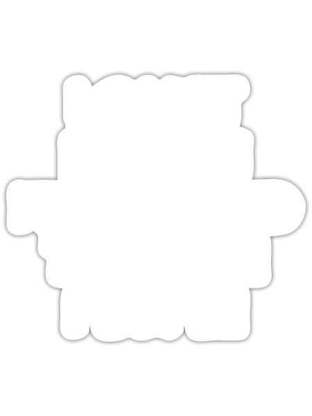 en relation - Sticker - blanc mat - Devant