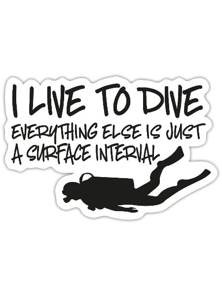 scuba diving - Sticker - white matte - Front