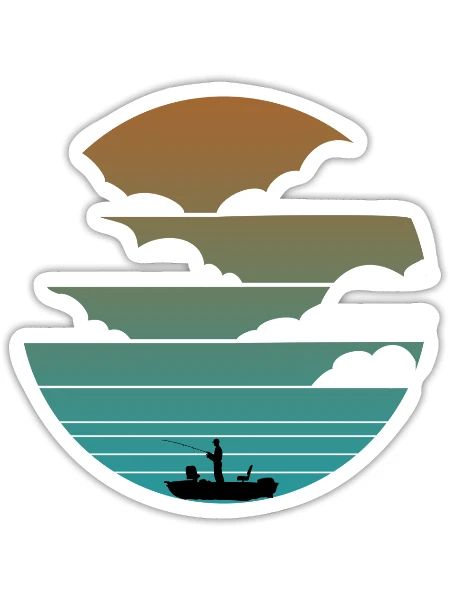 Motorboat - Sticker - white matte - Front