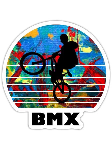 Bmx - Sticker - white matte - Front