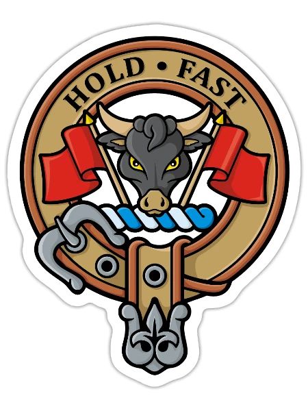 Clan MacLeod Crest - Sticker - white matte - Front