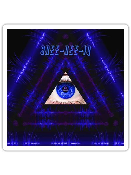 Pyramid Eye - Sticker - white matte - Front