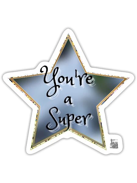 Superstar - Sticker - white matte - Front