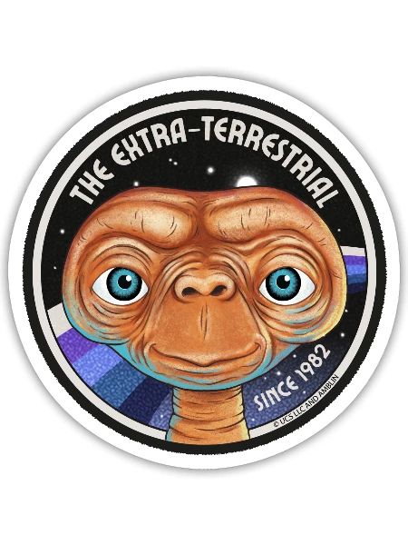 E.T. The Extra-Terrestrial Since 1982 - Sticker - white matte - Front