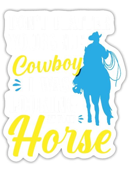 Horse Revolver Brave Freedom - Sticker - white matte - Front