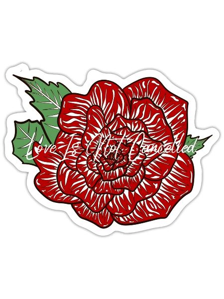 Love Is Not Cancelled Peace and Encouragement - Sticker - white matte - Front