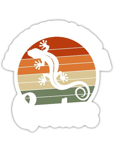 Reptile Reptiles Animals - Sticker - white matte - Front