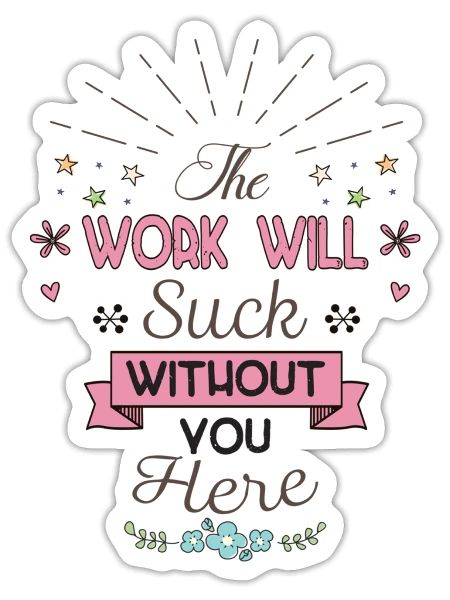 Womens Farewell Colleague Leaving Gift Shirt Retir - Sticker - white matte - Front