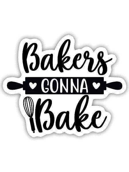 Bakers - Sticker - white matte - Front