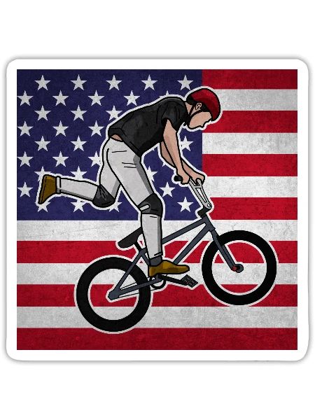 Bmx - Sticker - white matte - Front