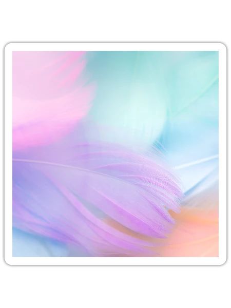 Abstrait moderne - Sticker - blanc mat - Devant