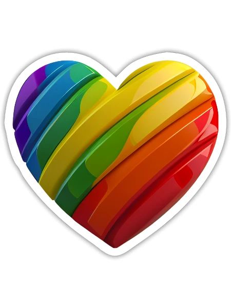 Pride Heat - Sticker - white matte - Front