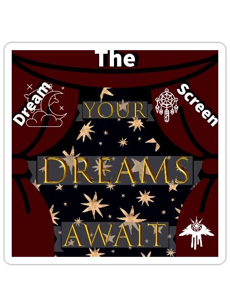 The Dream Screen - Sticker - white matte - Front