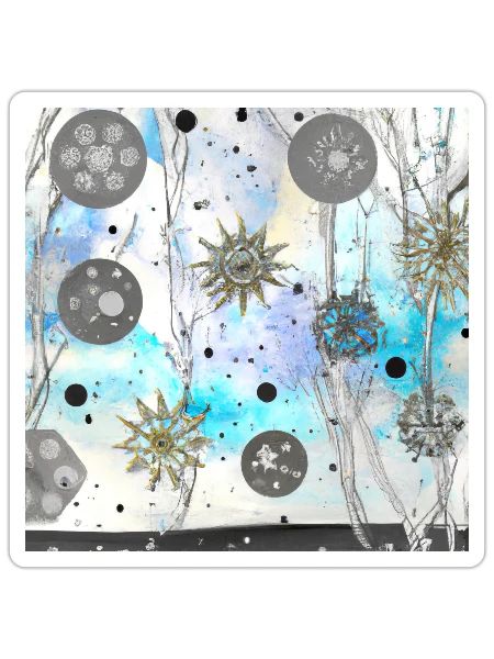 Winter's First Snow - Sticker - white matte - Front