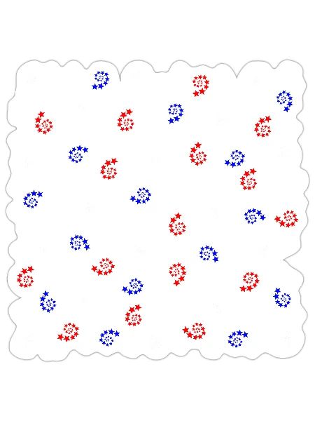 Fourth of July Patchwork Pattern - July 4th - Sticker - white matte - Front