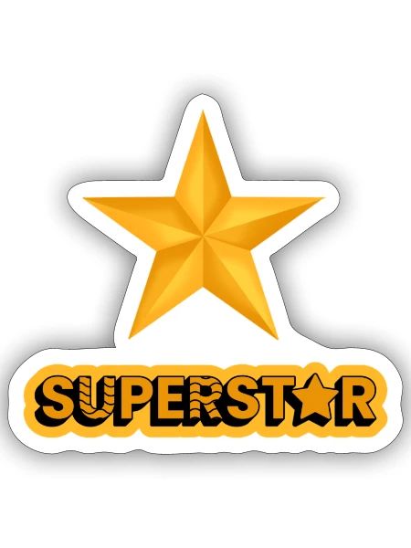 Superstar - Sticker - white matte - Front