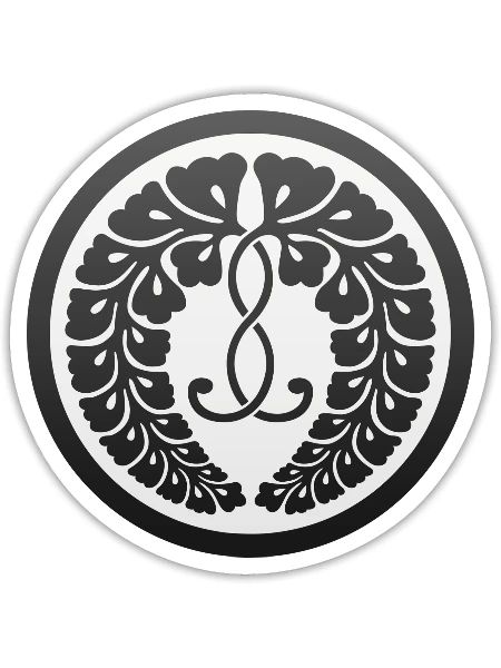 Tsuhima Fujiwara Clan - Sticker - white matte - Front