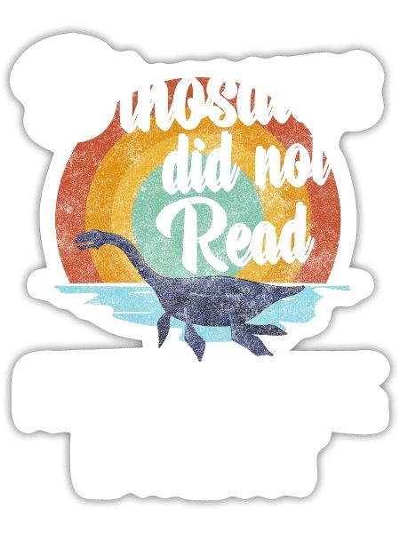 Saurian Prehistoric Stegosaurus Museum - Sticker - white matte - Front