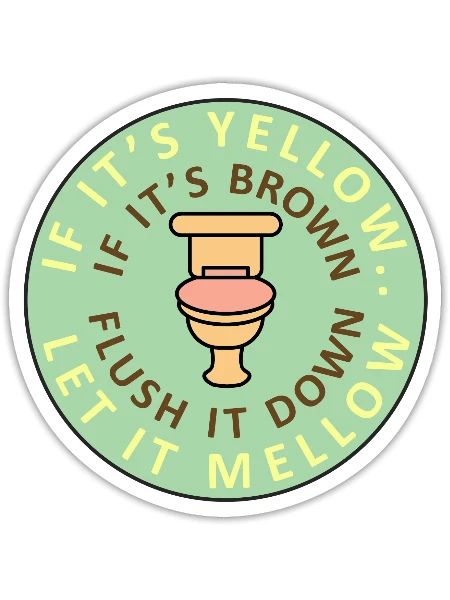 Funny Toilet Roles for Bathroom - Sticker - white matte - Front