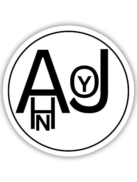 AHN JOY - Sticker - white matte - Front