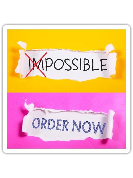 Motivational Quotes- Possible - Sticker - white matte - Front