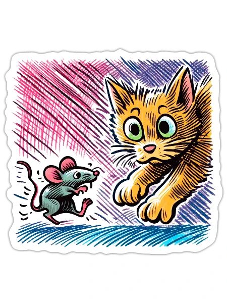 Surprised Encounter - Sticker - white matte - Front