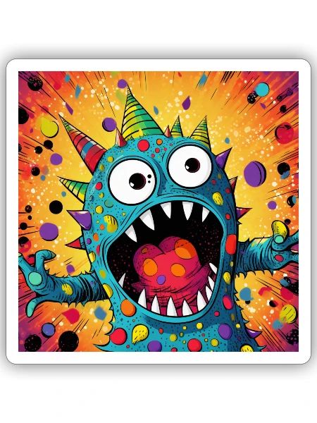 A Surprised Creation - Sticker - white matte - Front