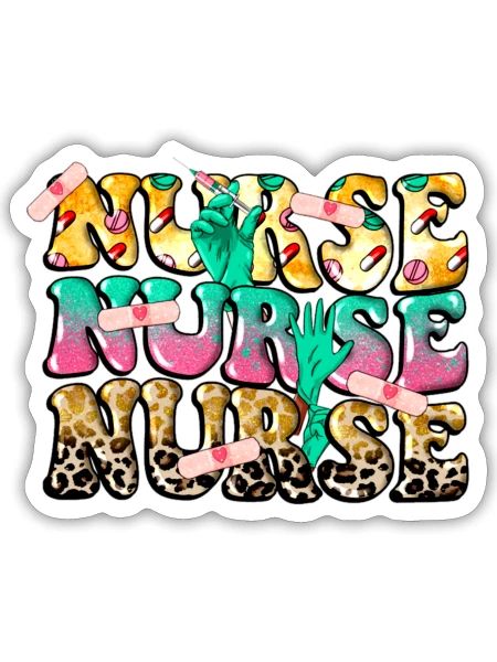Nurse Nurse Nurse - Sticker - white matte - Front