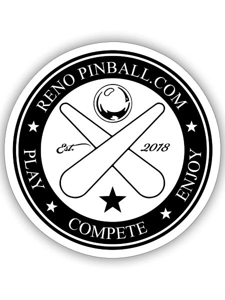 Crest logo - Sticker - white matte - Front